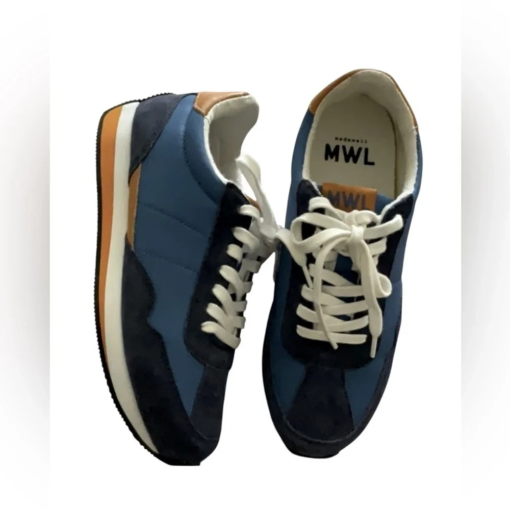 Madewell League Sneakers in Navy Suede